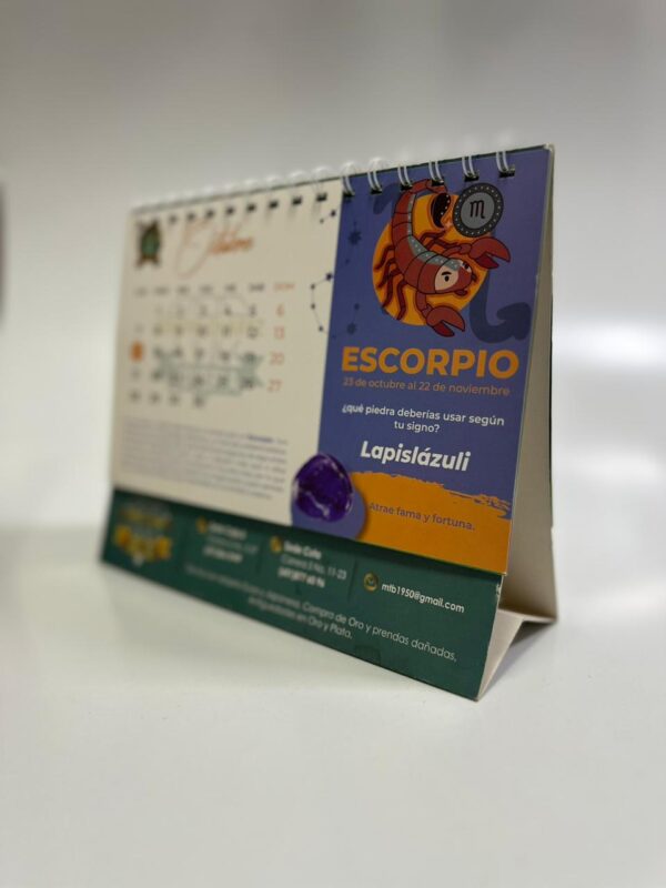 Calendario de escritorio base impresa 22x18cm - Imagen 2